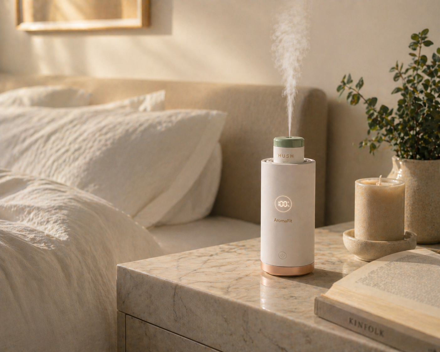On a bedside